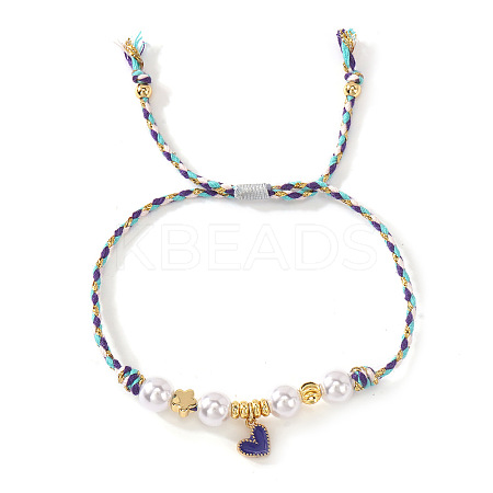 Adjustable Alloy Enamel Charm Bracelets UI4979-3-1