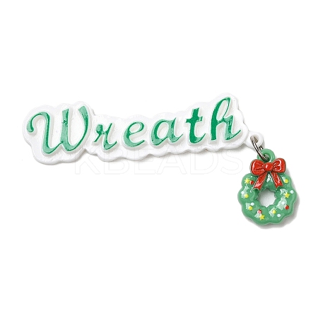 Christmas Theme Opaque Resin Cabochons LS-CRES-D011-01B-1