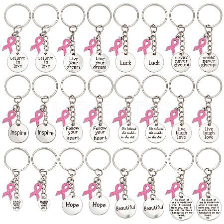 24Pcs 12 Style Alloy Keychain KEYC-PH01551-1