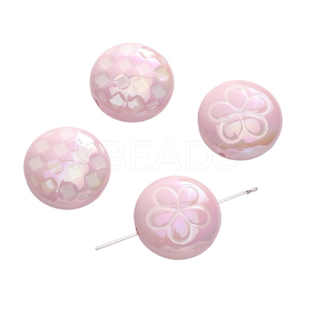 2Pcs UV Platings Acrylic Beads PW-WG8BB90-02-1