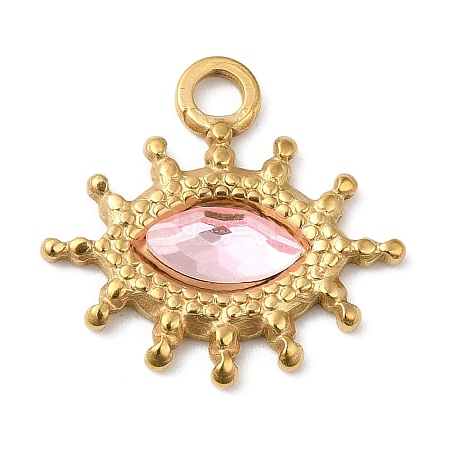 Real 18K Gold Plated 304 Stainless Steel Pendants STAS-A084-19G-02-1