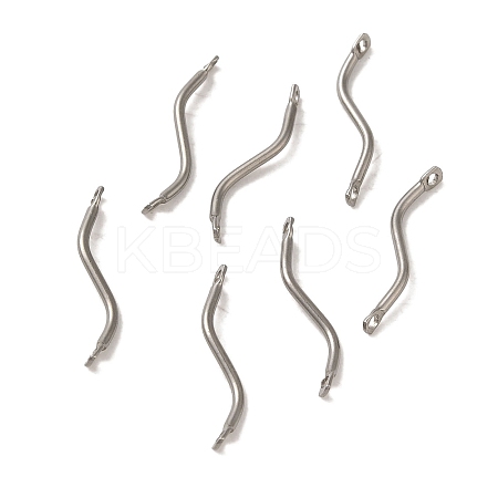 Non-Tarnish 304 Stainless Steel Links Connector Charms X-STAS-Q323-13P-1