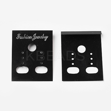 Plastic Earring Display Card LS-BCOF-WH0001-02-1