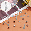 DICOSMETIC 100Pcs Alloy European Dangle Charms FIND-DC0002-75-6