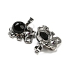 Natural Obsidian Pendants G-P517-04P-01-2