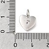925 Sterling Silver Micro Pave Clear Cubic Zirconia Charms STER-V001-01P-02-3