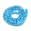 Electroplate Glass Beads Strands EGLA-T021-20G-2