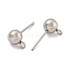 Non-Tarnish 304 Stainless Steel Stud Earring Findings STAS-O004-10D-P-2