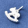 925 Sterling Silver Rocking Horse Charms STER-A048-04S-2