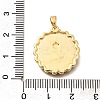 Brass Enamel Pendants KK-R212-22G-3