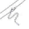 Non-Tarnish 304 Stainless Steel Cable Chains Necklace for Men Women LS-NJEW-N050-A04-S20-2
