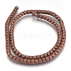 Electroplate Non-magnetic Synthetic Hematite Bead Strands G-I208-19F-H-1