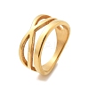 304 Stainless Steel Criss Cross Finger Rings RJEW-Q012-08G-4