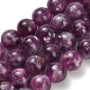 Natural Lepidolite Beads Strands G-L634-B01-8mm-2