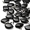 Natural Obsidian Pendants G-Z067-05P-02-1