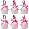 Heart Print Cloth Jewelry Drawstring Gift Bags ABAG-WH20015-11-1