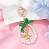Alloy Resin & Crystal Rhinestone Ballet Dancer Pendant Decorations KEYC-YW00180-03-1