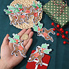 10Pairs Christmas Elk Computerized Embroidery Cloth Iron on/Sew on Patches DIY-CA0007-73-3