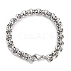Tarnish Resistant 304 Stainless Steel Rolo Chain Bracelets LS-BJEW-Z011-14P-1