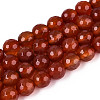 Natural Carnelian(Dyed & Heated) Beads Strands G-T139-93-4