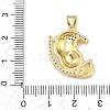 Christmas Brass Micro Pave Cubic Zirconia Enamel Pendants KK-B164-01G-01-3