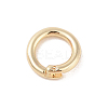 Brass Locking Jump Rings KK-S369-01G-03-2