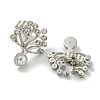 304 Stainless Steel & Rhinestone & ABS Plastic Pearl Stud Earrings EJEW-G400-05P-2
