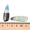 Natural Flower Amazonite Pendants G-K381-26-3
