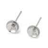 Brass Stud Earring Findings KK-A300-29B-P-1