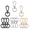 12Pcs 3 Colors Zinc Alloy Swivel Clasps PALLOY-CA0001-87-1