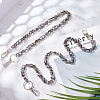 ARRICRAFT 2Pcs 2 Style Zinc Alloy Skull Link Chain Waist Belt AJEW-AR0001-75-4