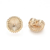 Brass Ear Nuts KK-L198-008LG-2