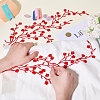 Plum Blossom Shape Appliques PATC-WH0007-11E-3