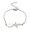 Non-Tarnish Stainless Steel Cable Chain Link Bracelets for Women Men STAS-Z061-01P-02-1