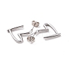 Non-Tarnish 304 Stainless Steel Stud Earring for Women LS-EJEW-F287-01P-2