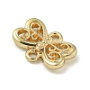 Alloy Hollow Connector Charms PALLOY-F310-02G-01-2