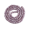 Electroplate Glass Beads Strands EGLA-A044-P4mm-A13-3