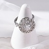 Sunflower Rotatable Open Cuff Rings for Women LS-RJEW-C118-10P-3
