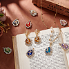 18Pcs 9 Colors Glass Pendants FIND-PH0022-22-5
