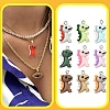 20Pcs 10 Colors Opaque Resin Pendants RESI-YW0004-42-6