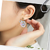 40Pcs Bowknot Ion Plating(IP) 304 Stainless Steel Stud Earring Findings STAS-SC0010-43-5