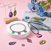 Craftdady 32Pcs 8 Style Rainbow Color 304 Stainless Steel Pendants STAS-CD0001-28-6