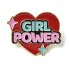 Word Girl Power Alloy Enamel Pins for Clothes for Women LS-JEWB-F043-01D-1