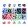 Rainbow ABS Plastic Imitation Pearl Beads OACR-CJ0001-02-1