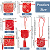 12Pcs 6 Styles Silk Packing Pouches Set ABAG-HY0001-01-2