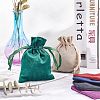 12Pcs 6 Colors Velvet Bags Drawstring Jewelry Pouches TP-NB0001-24-5
