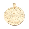 Plating Hammered Alloy Big Pendants PALLOY-T090-11G-1