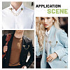 4Pcs Rhinestone Bee & Rectangle Hanging Chain Brooch JEWB-CA0001-69-7