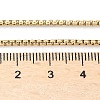 Ion Plating(IP) 304 Stainless Steel Venetian Chain Necklace Making STAS-A028-N032G-4