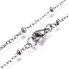 Tarnish Resistant 304 Stainless Steel Cable Chain Necklaces NJEW-JN02352-2